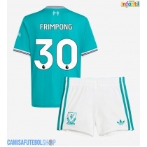 Camisa de time de futebol Liverpool Jeremie Frimpong #30 Replicas 3º Equipamento Infantil 2025-26 Manga Curta (+ Calças curtas)
